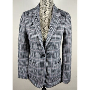 Gap Women Dark Academia Checkered Blazer Size 2